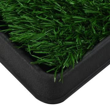 Pet Toilet with Tray & Faux Turf Green - 64x51 cm | HipoMarket