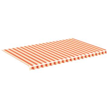 Replacement Fabric Awning Yellow & Orange 5x3 m | Hipomarket