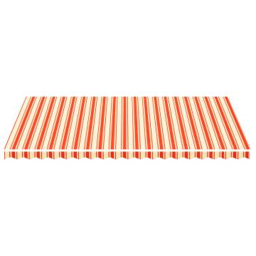 Replacement Fabric Awning Yellow & Orange 5x3 m | Hipomarket