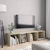 Book Cabinet/TV Cabinet Sonoma Oak 143x30x36 cm Colour sonoma oak Quantity in Package 1 Number of Pieces 