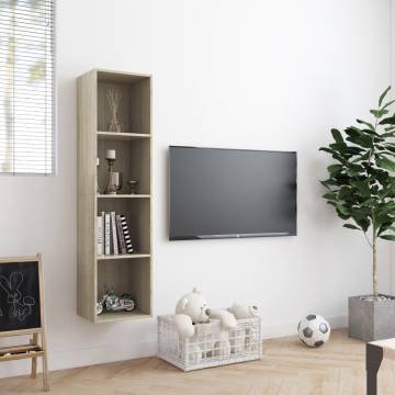 Book Cabinet/TV Cabinet Sonoma Oak - Stylish & Practical Design