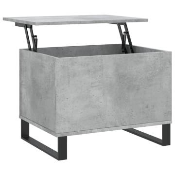 Stylish Concrete Grey Coffee Table - 60x44.5x45 cm