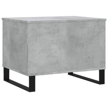 Stylish Concrete Grey Coffee Table - 60x44.5x45 cm