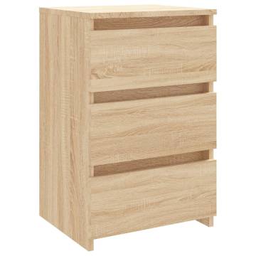 Chic Sonoma Oak Bed Cabinets - Set of 2 | HipoMarket