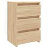 Chic Sonoma Oak Bed Cabinets - Set of 2 | HipoMarket