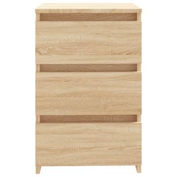 Chic Sonoma Oak Bed Cabinets - Set of 2 | HipoMarket