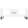 High Gloss White Coffee Table - Elegant & Durable Design