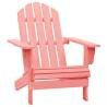 Garden Adirondack Chair - Solid Fir Wood Pink - Hipomarket