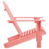 Garden Adirondack Chair - Solid Fir Wood Pink - Hipomarket