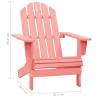 Garden Adirondack Chair - Solid Fir Wood Pink - Hipomarket