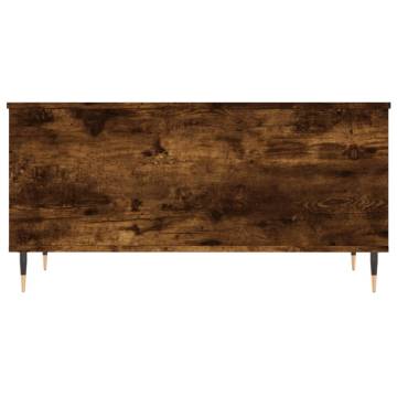 Elegant Smoked Oak Coffee Table | Lift-Top Design