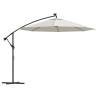 Hanging Parasol with LED Lighting | 300 cm Sand - HipoMarket