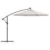 Hanging Parasol with LED Lighting | 300 cm Sand - HipoMarket