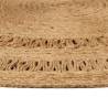 Hand-braided Jute Area Rug 120 cm Round - Natural Decor