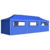 Folding Pop-up Party Tent with 8 Sidewalls 3x9 m Blue Colour blue Quantity in Package 1 