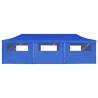 Folding Pop-up Party Tent 3x9 m Blue with 8 Sidewalls