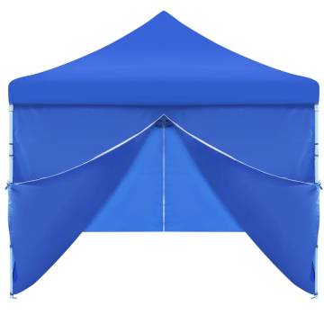 Folding Pop-up Party Tent 3x9 m Blue with 8 Sidewalls