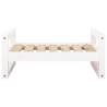 Stylish White Dog Bed | Solid Pine Wood | 65.5x50.5 cm