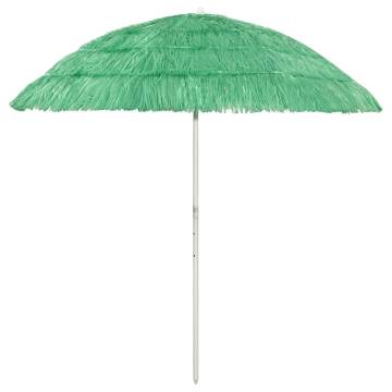 Hawaii Beach Umbrella Green 240 cm - UV Protective & Adjustable