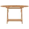 Folding Garden Table Ø 110x75 cm - Solid Teak Wood