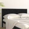 Black Bed Headboard - Solid Pine Wood | 205.5x4x100 cm