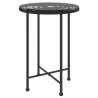 Dining Table Black Ø55 cm - Stylish Glass & Steel Design