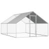 Outdoor Chicken Cage 2.75x4x1.92 m Galvanised Steel Size 2.75 x 4 x 1.92 m 