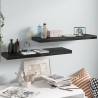 Floating Wall Shelves 2 pcs High Gloss Black 80x23.5x3.8 cm MDF Colour high gloss black Size 80 x 23.5 x 3.8 cm Quantity in Package 2 Number of Pieces 1 