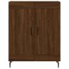 Stylish Highboard Brown Oak - Engineered Wood | HipoMarket