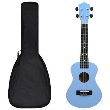 Soprano Ukulele Set for Kids - Baby Blue 23" | HipoMarket