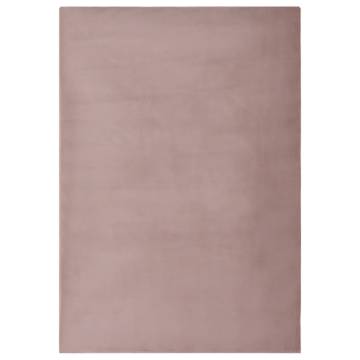 Faux Rabbit Pelt Rug 200x300 cm - Old Pink | Hipo Market