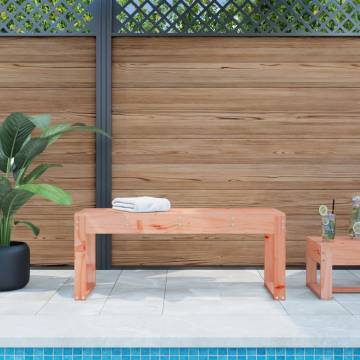 Garden Bench 110x38x45 cm | Durable Solid Wood Douglas