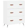 Stylish Highboard White | 69.5x34x180 cm Engineered Wood