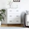 Sideboard White 69.5x34x90 cm Engineered Wood Colour white Quantity in Package 1 