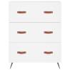 Stylish Highboard White | 69.5x34x180 cm Engineered Wood