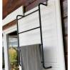 Bathroom Solutions Black Hanging Door Towel Rack | Stylish & Durable