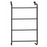 Bathroom Solutions Black Hanging Door Towel Rack | Stylish & Durable