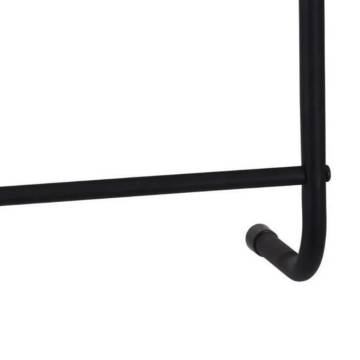 Bathroom Solutions Black Hanging Door Towel Rack | Stylish & Durable