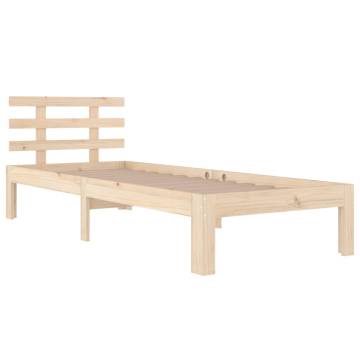 Solid Wood Bed Frame 90x200 cm | Modern & Sturdy Design