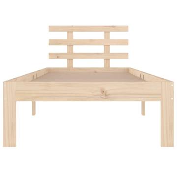 Solid Wood Bed Frame 90x200 cm | Modern & Sturdy Design