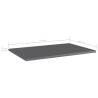 High Gloss Grey Bookshelf Boards - 8 pcs | HipoMarket