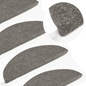 Self-Adhesive Stair Mats - 10 pcs Grey 65x22.5 cm