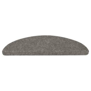 Self-Adhesive Stair Mats - 10 pcs Grey 65x22.5 cm