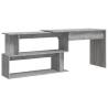 Corner Desk Grey Sonoma - Stylish & Functional (200x50x76 cm)