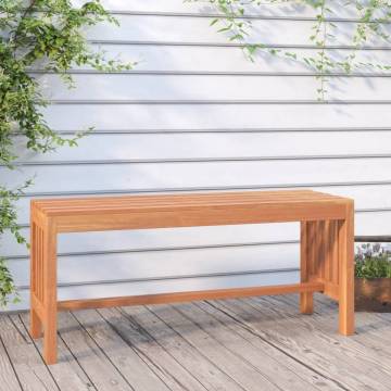 Garden Bench 110 cm Solid Wood Eucalyptus - Stylish Outdoor Seating