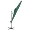 Double Top Cantilever Umbrella Green 300x300 cm | HipoMarket