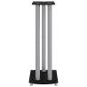 Speaker Stands 2pcs Black&Silver - Durable Glass Design