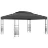 Gazebo with LED String Lights 3x4m Anthracite - Hipomarket