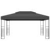 Gazebo with LED String Lights 3x4m Anthracite - Hipomarket