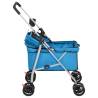 Folding Dog Stroller Blue - Comfortable & Portable | Hipo Market